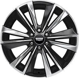 22” Polished alloy wheels with Dark Android finish